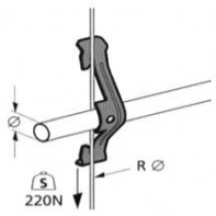 Attaches métalliques pour tube