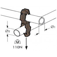 Attaches métalliques pour tube