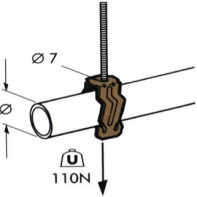 Attaches métalliques pour tube