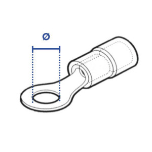 Cosse préisolée PVC à sertir ronde