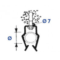 Attaches métalliques pour tube