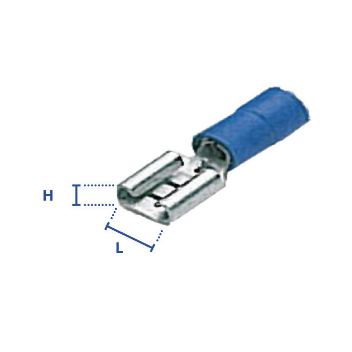 Clip préisolée à sertir femelle