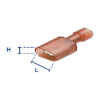 Clip entièrement préisolée à sertir mâle