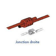 Raccord en «C» à sertir en cuivre étamé blanc