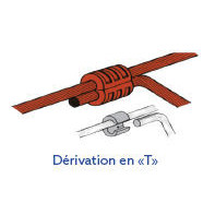 Raccord en «C» à sertir en cuivre étamé blanc