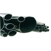 Gaine thermorétractable noire paroi moyenne avec adhésif