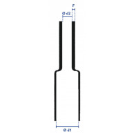Gaine thermorétractable paroi épaisse sans adhésif auto-extinguible et sans halogène