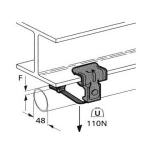 Attaches métalliques pour tube