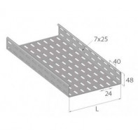 Chemin de câble dalle à bords roulés 48 mm