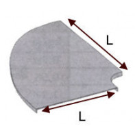Couvercle - Coude à plat à 90°