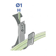 Attaches métalliques pour câble