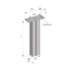 Pendard double dos-à-dos 41x82