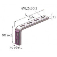 Console pour fixation murale des chemins de câble dalles